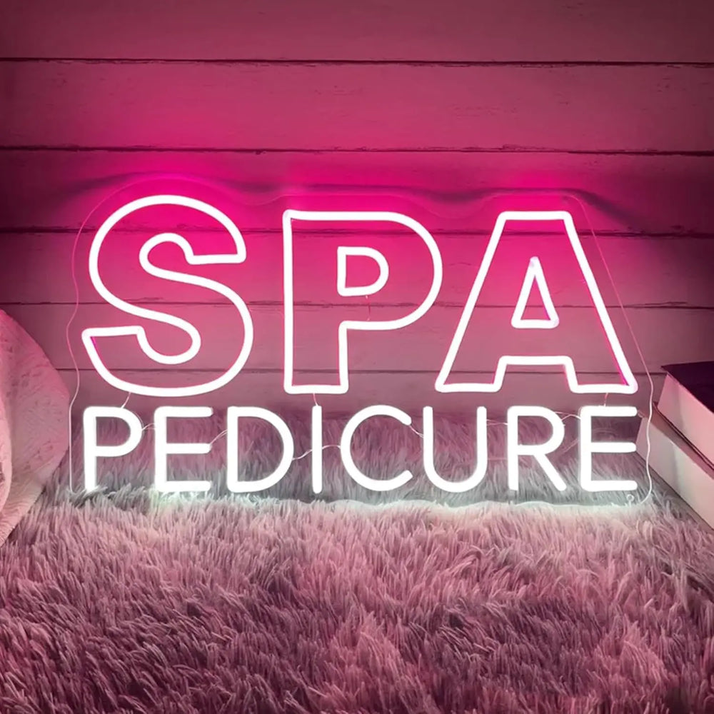 Neon sign Spa and Pedicure
