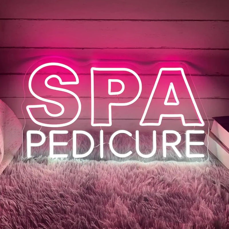 שלט נאון ספא ופדיקור
