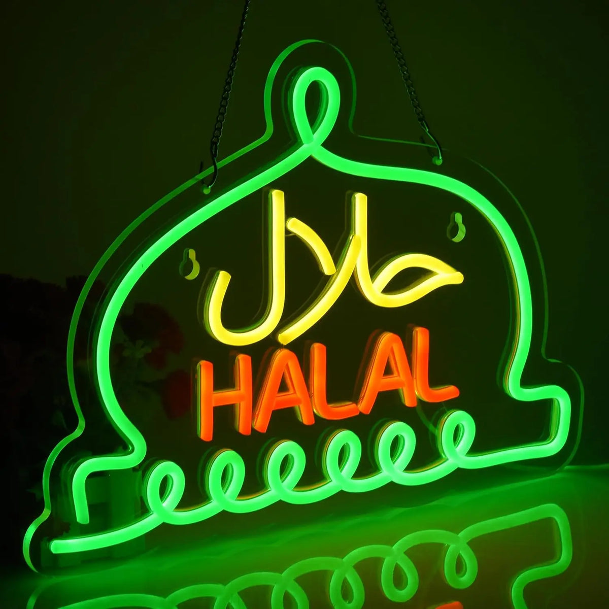 Halal שלט לד
